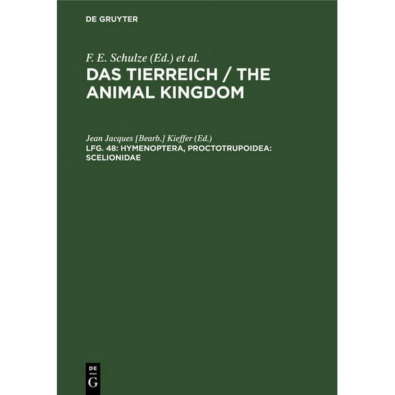 Hymenoptera, Proctotrupoidea: Scelionidae, (Hardcover)