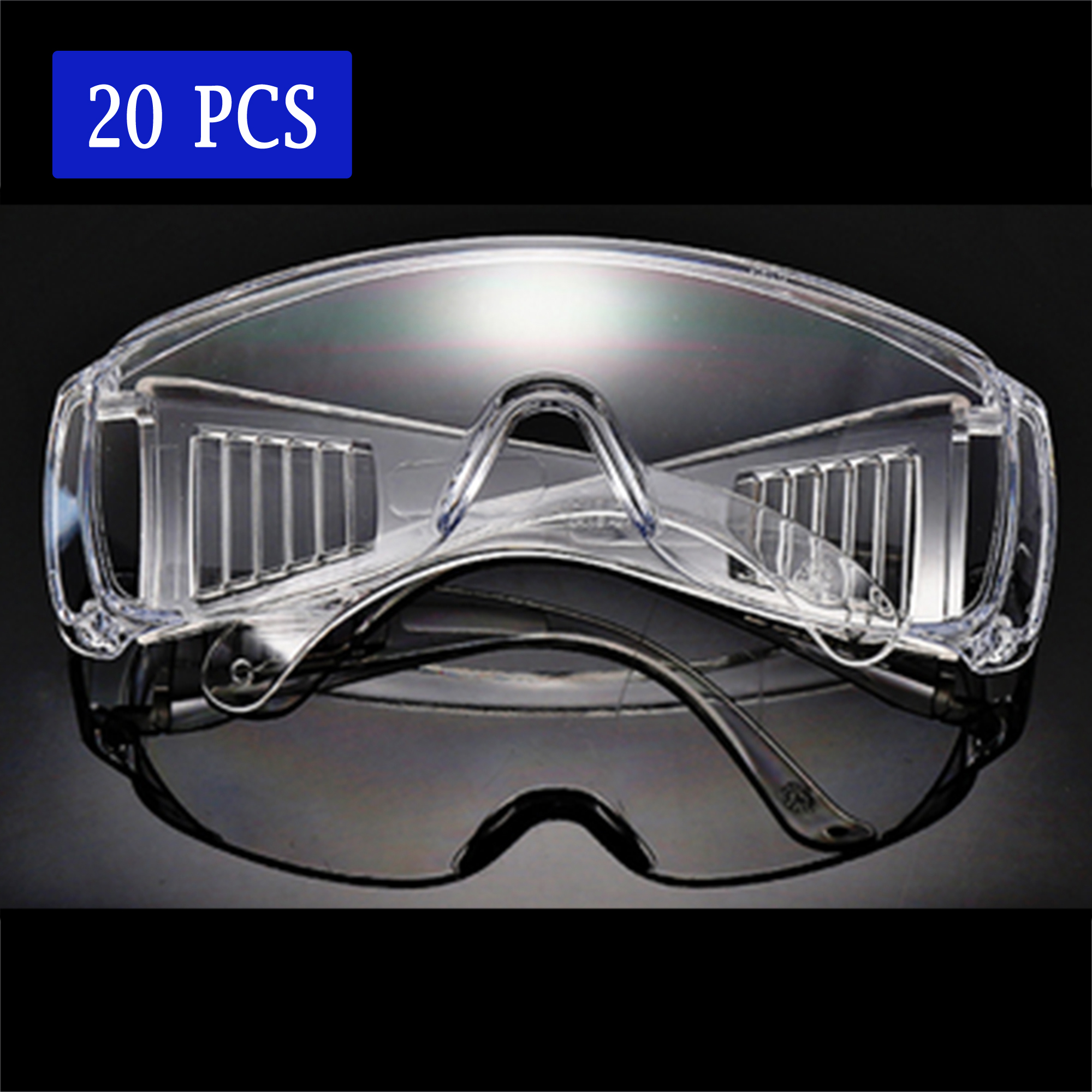 C.F.GOGGLE 20 Pieces Safety Glasses Safety Goggles High Definition Anti