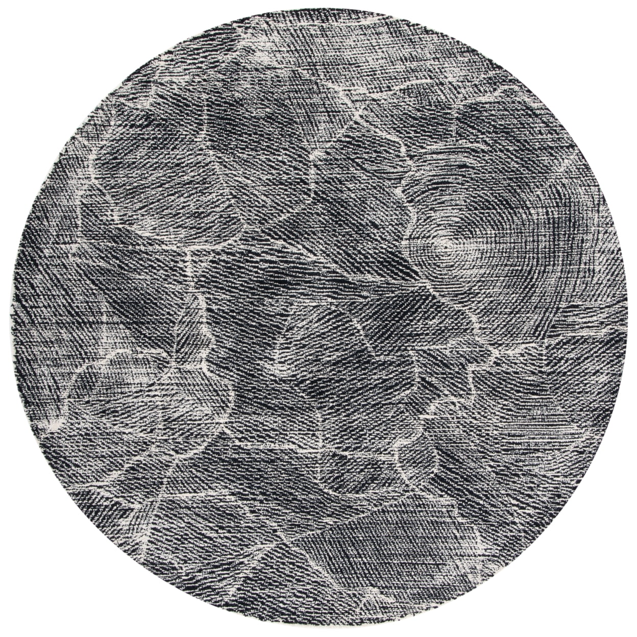 SAFAVIEH Metro Patricia Distressed Area Rug, Black/Ivory, 8' x 10'