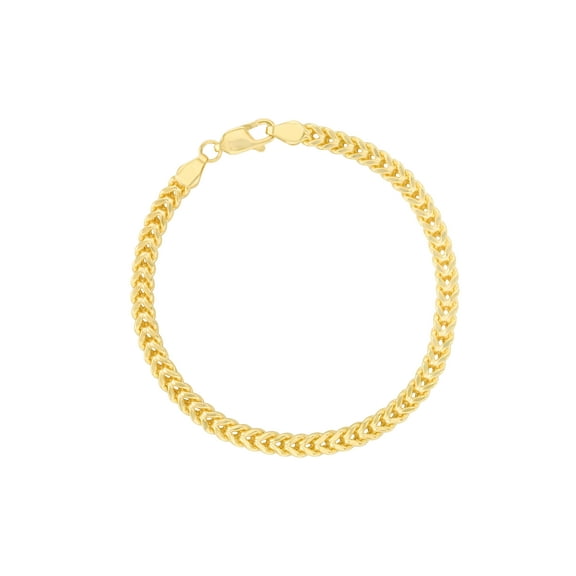 Floreo 10k Yellow Gold 2mm Lite Franco Chain Link Bracelet or Anklet
