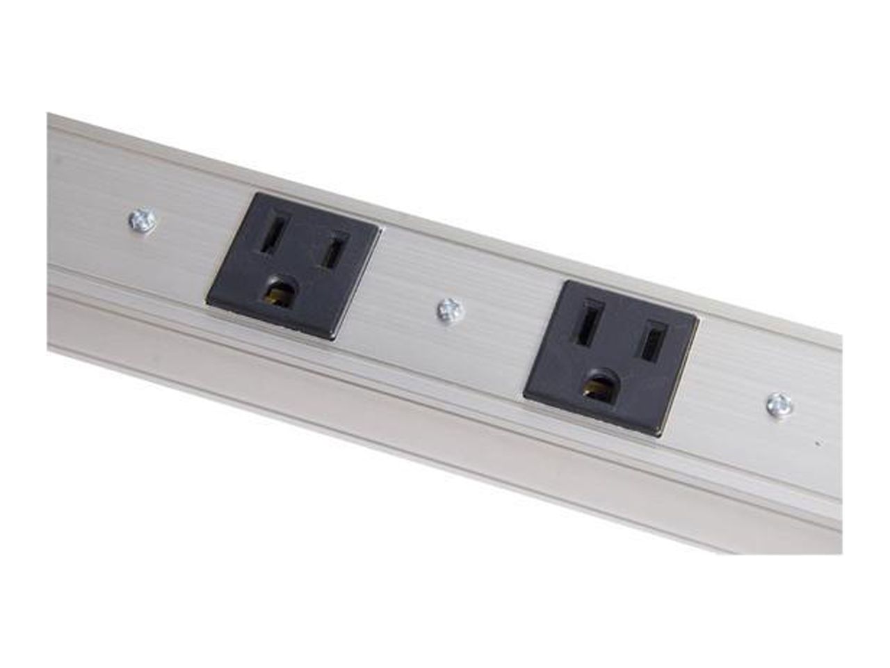 Inland 6 Outlets Aluminum Power Strip, 3.0 Feet Power Cord, Lighted Reset Switch, ETL Approved, 60 Hz / 125V / 15 Amp / 1872 Watts