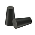 thumbnail image 1 of Tapón cónico de goma sólida Uxcell de 10 mm a 15 mm para laboratorio y hogar negro paquete de 30, 1 of 5