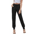 thumbnail image 2 of Pantalones casuales de tela de lino y algodón para mujer, pantalones de ocio, pantalones de lino, 2 of 7