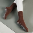 thumbnail image 3 of Calcetines de yoga con empuñaduras para mujer, calcetines antideslizantes para yoga, pilates, barra, danza, 3 of 5