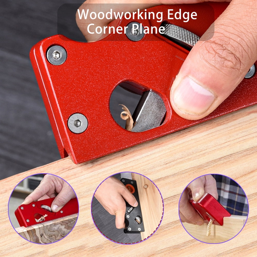 Woodworking Hand Tool Planing Wiping Trimming Edge Corner Planer Chamfer Kit HOT