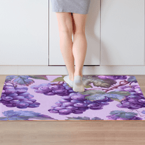 Purple grapes Kitchen mat anti-fatigue kitchen mat mat kitchen floor mat washable kitchen carpet mat stand mat anti-fatigue floor mat