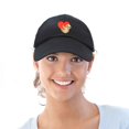 thumbnail image 5 of DALIX Heart Cute Sloth Hat Womens Embroidered Baseball Cap in Black, 5 of 6