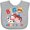 AC-Heather Grey, variant on Inktastic Farmer Tractor EIEIO Big Bro Boys Baby Bib