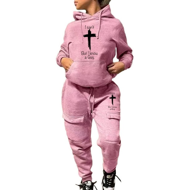 Pink and hotsell grey sweatsuit