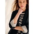 thumbnail image 3 of Ellos Women's Plus Size Long Boyfriend Blazer Relaxed Fit Jacket Work & Casual, 3 of 4