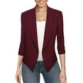 thumbnail image 5 of Hanzidakd Women's Button Down Cardigan Fall And Winter Long Sleeve V-Neck Polyester Plus Size Fashion Button Down Cardigan Red XL, 5 of 6