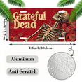 thumbnail image 2 of 1 Pcs License Plate Covers & Frames, Grateful Dead For Decorative Front, Waterproof For Decoration Aluminum License Plate Covers & Frames Cover For Men Women, 12" X 6", 2 of 7