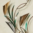 thumbnail image 4 of Symphony Nature Inspired Stainless Steel Wall Sculpture, Metallic, Silver Accents, Flowing Branches with Leaves and Flowers, Measures 37 by 34 Inches, JasonW Studios Exclusive Design, 4 of 5