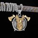 thumbnail image 1 of Nordic 316L Viking Stainless Steel Berserker Rune Battle Axe Necklace Pendant Men s Street Rock Jewelry Accessories Male BFF Gift, 1 of 4