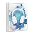 thumbnail image 2 of Stupell Industries Eclectic Blue Headphone Splatter White Framed Giclee Art, 24 x 30, by Marcus Prime, 2 of 8