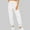 White, variant on pstuiky Casual Pants for Women, Solid Color Casual Long Pants Relaxed Fit Activewear for Women Black L