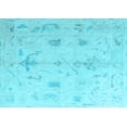 thumbnail image 1 of Ahgly Company Indoor Rectangle Oriental Light Blue Traditional Area Rugs, 7' x 9', 1 of 4