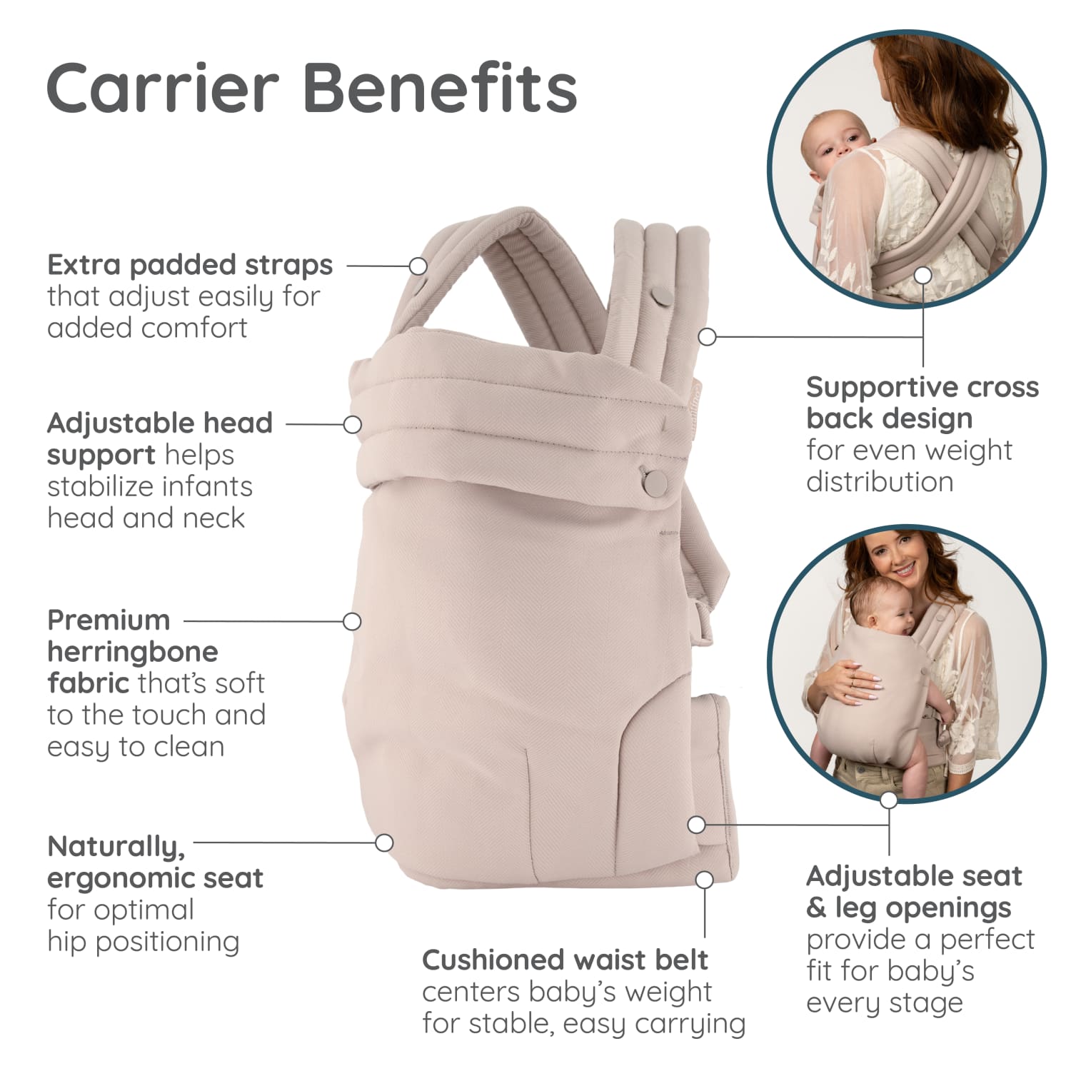 Infantino Honey Blossom Ergonomic Baby Carrier, Infant to Toddler photo 7
