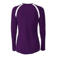 thumbnail image 2 of A4 Teen Ace Long Sleeve Volleyball Jers For Teen Female in Purple/White | NG3020, 2 of 3