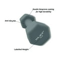 thumbnail image 4 of HAJEX Neoprene Coated HEX Dumbbells - 2, 3, 4, 5, 8, 10, 12, 15 LB in Pairs, BLUE Color, 4 of 5