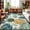 Green, variant on Gold Pineapple Washable Round Area Rug 3 ft, Monstera Leaves Tropical Botanical Summer Soft Non Slip Rugs Stain Repellent Indoor Felt Carpet for Living Dining Room Bedroom Home Office