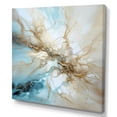 thumbnail image 2 of Designart "Beige And Blue Lightning Explosion In Liquid Art" Lightning Wall Art Living Room, 2 of 7