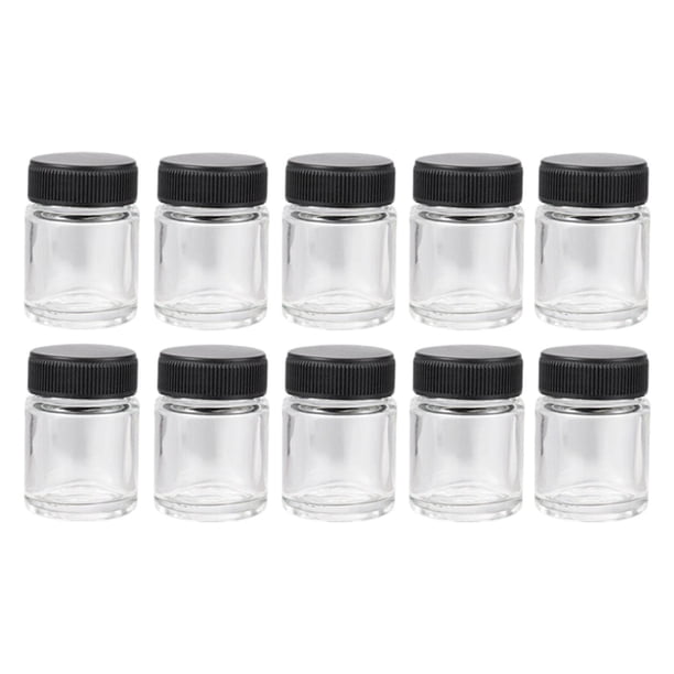 10x Botellas de Aerógrafo Durabilidad Vacías Reutilizables Fáciles de Usar Accesorio Vidrio Estilo A