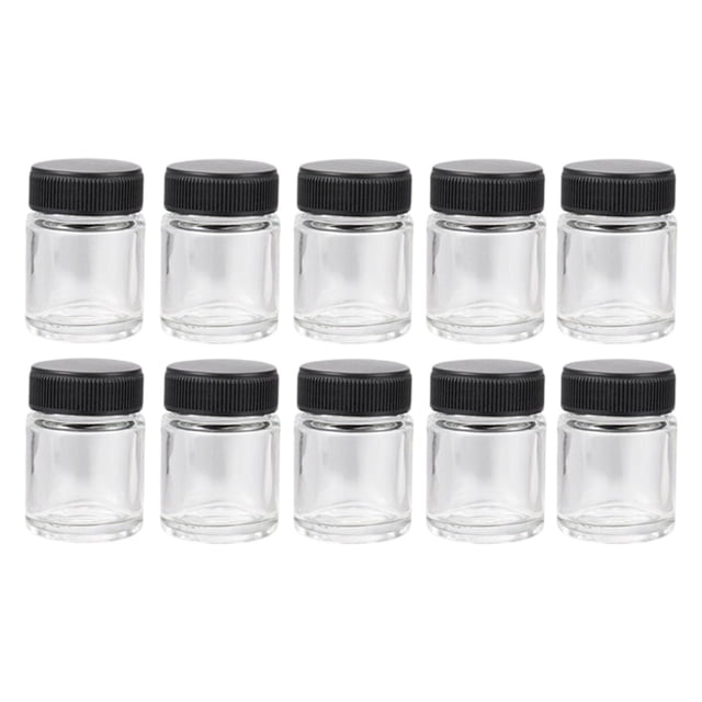 10x Botellas de Aerógrafo Durabilidad Vacías Reutilizables Fáciles de Usar Accesorio Vidrio Estilo A