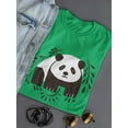 thumbnail image 3 of Leaves Panda T-Shirt Women -Image by Shutterstock, Female XX-Large, 3 of 4