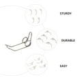 thumbnail image 4 of Miangastore 10Pcs Trumpet Watergate Key Springs Drain Clique Trumpet Accessories (Silver), 4 of 8