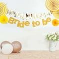 thumbnail image 5 of Efavormart 3.5ft Gold Glittered Bride To Be Paper Hanging Bridal Shower Garland Banner, Bachelorette Party Banner, 5 of 11