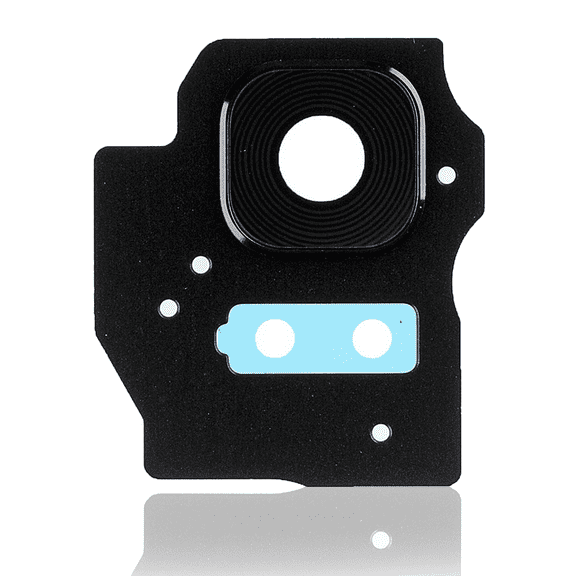 Replacement Back Camera Lens With Bezel Ring Compatible For Samsung Galaxy S8 Plus (Black)