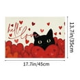 thumbnail image 3 of FYTPOV Rectangle Placemats, Romantic Printed Placemats for Kitchen and Dining, Valentines Day Decorations, Christmas Placemats for Party Home Decor, Table Decor, 18x14 in, 3 of 6