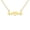 Gold, variant on TEAMER Steel Heart Electrocardiogram Hollow Dog Paw Pendant Necklace Stainless Steel Jewelry Gift
