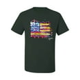 thumbnail image 2 of Wild Bobby, Colorful Neon Flag Hearts Love, Streetwear, Men Graphic Tee, Forest Green, Small, 2 of 3