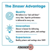 White , Zinsser Flat Bulls Eye 1-2-3 Interior/Exterior Multi-purpose Water-based Primer- Gallon, 1 Pack
