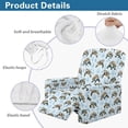 thumbnail image 5 of FKELYI Blue Coral Turtle Print Reclining Chair Slipcover 4 Pcs Stretch Recliner Cover Fitted Sofa Couch Cover with Pocket Anti-Dust Furniture Protector for Armchair, 5 of 7
