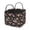 Black Daisy Floral Print, variant on Bulopur Highland Cow Cactus Print Quilted Laundry Basket Foldable Quilted Laundry Hamper for Bedroom Bathroom with Handles Western Cowboy Gift Baskets with Handles for Holiday