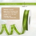 thumbnail image 2 of Uxcell Satin Ribbon, Best Wishes for You Valentine Ribbon for Gift Wrapping Fabric Ribbon for Craft DIY Wedding Birthday Valentine's Day Bouquet Accessories Olive Green, 2 of 7