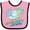 Pink and Black, variant on Inktastic Out of This World Nephew Cute Alien in Outer Space Boys Baby Bib