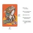 thumbnail image 2 of Ringling Bros and Barnum & Bailey Circus - Tiger On Horse - Vintage Circus Poster c.1966 - 8 x 12 inch Vintage Metal Tin Sign, 2 of 4