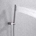 thumbnail image 4 of Sistema de ducha tipo lluvia montado en la pared Sumerain, juego de grifería de ducha de níquel cepillado con rociador de mano y válvula, 4 of 6