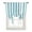 Cyan, variant on Sage Green Stripes Tie Up Curtains for Kitchen Bathroom Bedroom Windows 45 Inch Length, Farmhouse White Simple Vertical Striped Balloon Drape Curtains Shade Rod Pocket Drapery Curtain Panel, 34"x45"