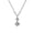 White Gold, variant on Andy 18k Yellow Gold Plated 2-Stone Drop Necklace with Swarovski Crystals for Women