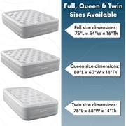 Beautyrest Sky Rise 14 Inflatable Air Mattress with Hands Free Multi-Purpose Electric Pump Twin