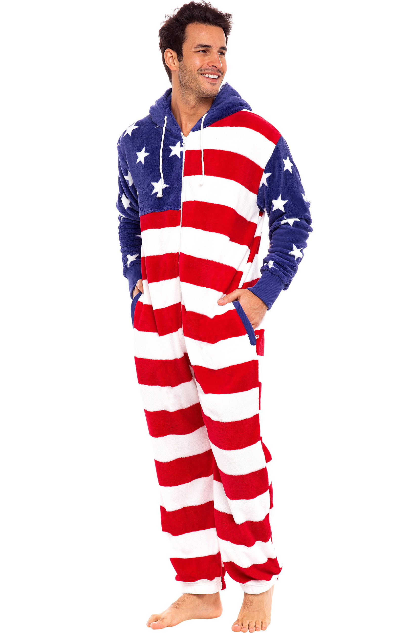 Pajamas Footed Flannel one piece 'Made in USA' Cozy 