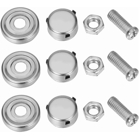 1 Box 2 Sets Anti-Theft License Plate Screws Kit Rustproof Plates Screw Bolt Fastener Stainless Steel Bolts Fasteners Kits for Car Tag Frame Holder Cover Tamper Resistant Mounting Hardware