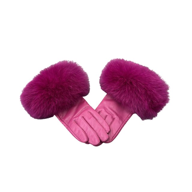 Jumpingount 1 par de guantes de invierno, guantes de calentamiento elásticos portátiles a prueba de viento, decoración de plumas, accesorio de moda guantes y mitones Tipo 12 Jumpingount AP013119-12