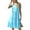 Light blue, variant on Mengpipi Women's Summer Casual Sleeveless V-Neck Swing Tank Dress Casual Flowy Tiered Beach Dress, Light Blue-L(US 12-14)