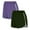 Z02-Purple, variant on ZUKMRJPC Middle and High School Teen Girls Shorts Athletic Running Dance Sports Cute Active Short Pants 2Pcs